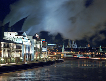 Moscow steams