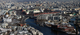 Kremlin helicopter panorama