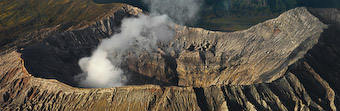 Bromo has a staircase to the crater