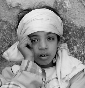 poor moslem child