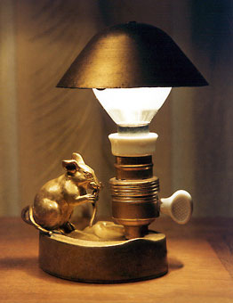 russian style mouse lamp
