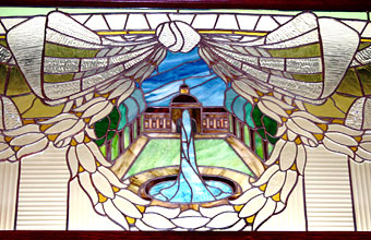 art nouveau vitrage