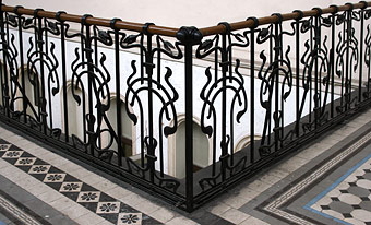 art nouveau railing