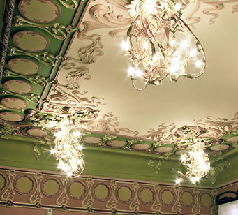art nouveau ceiling