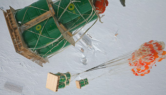 drums drop in Antarctica