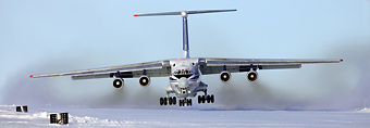 Il-76 landing - cross wind