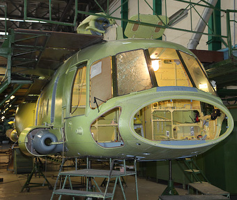 Mi-8 under construction